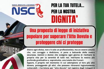 Disposizioni per il superamento dell&#39;&quot;Atto Dovuto&quot; e per la tutela del personale delle Forze di Polizia e delle Forze Armate